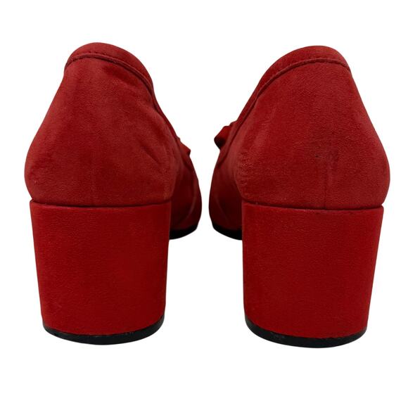 Kenneth Cole Reaction Michelle Loafer Pumps Womens size 7.5 M Red Suede - Picture 10 of 16